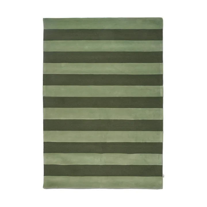 Stripe Boucle rug - Green, 170x230 cm - Classic Collection