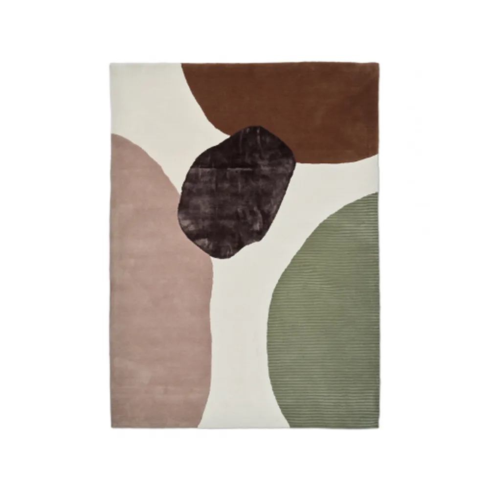 Topaz rug, Ivory/green, 250x350 cm Classic Collection