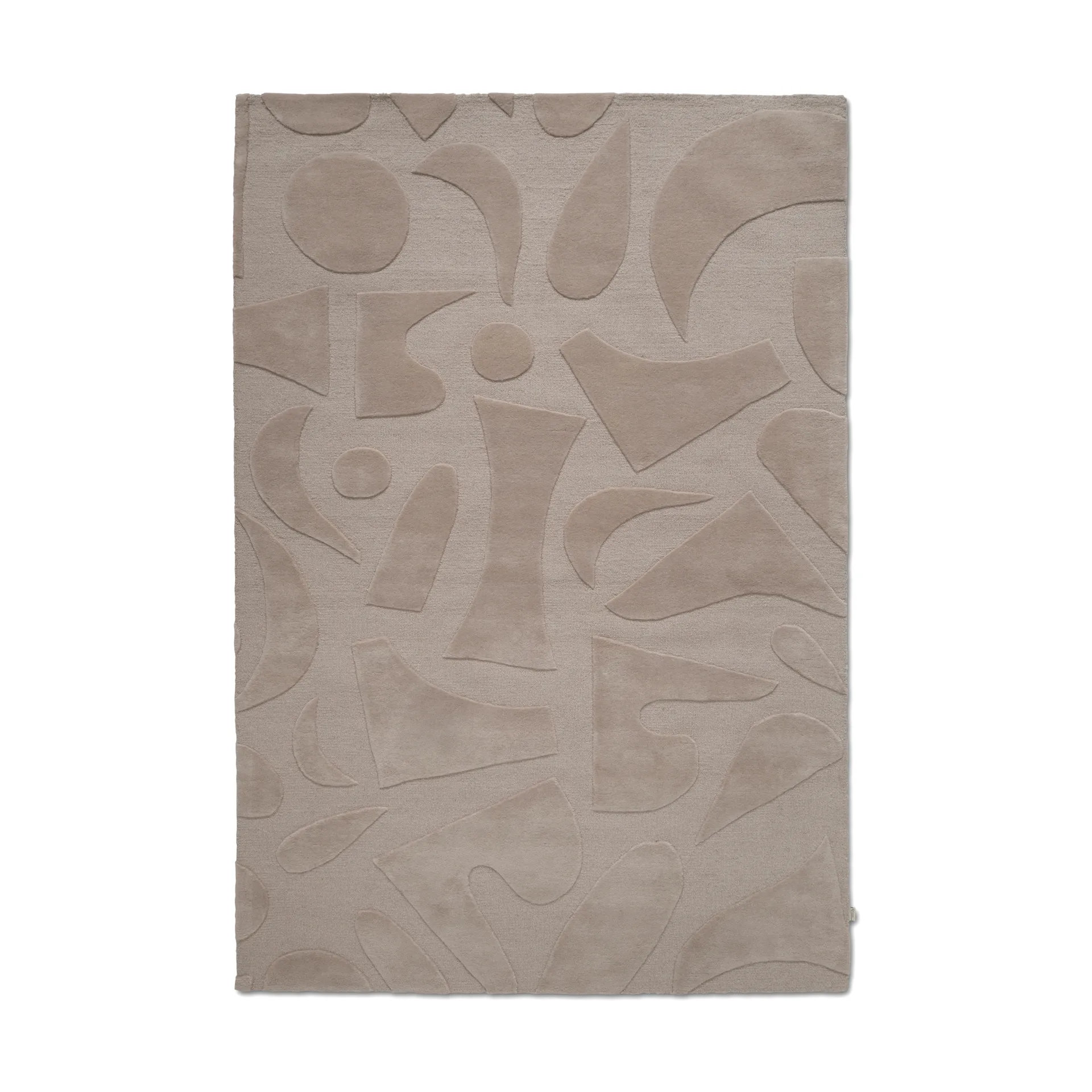 Vivid wool rug 200x300 cm, Beige Classic Collection