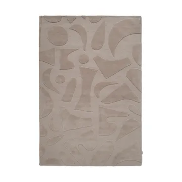 Vivid wool rug 200x300 cm - Beige - Classic Collection