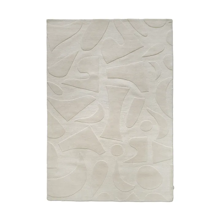 Vivid wool rug 250x350 cm - White - Classic Collection