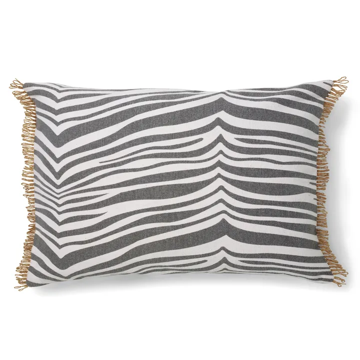 Zebra cushion 40x60 cm - titanium (grey) - Classic Collection