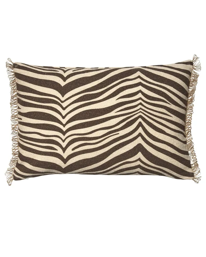 Zebra cushion - Brown-natural, 40x60 cm - Classic Collection