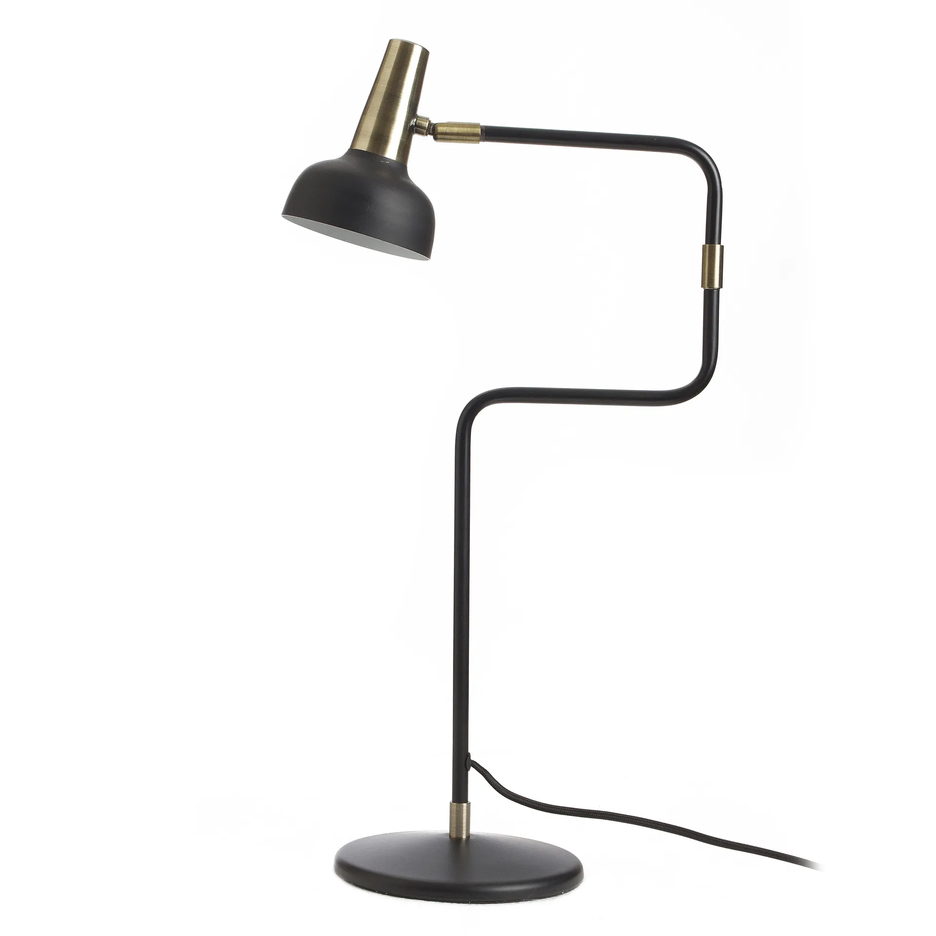 Ray table lamp, black-brass CO Bankeryd