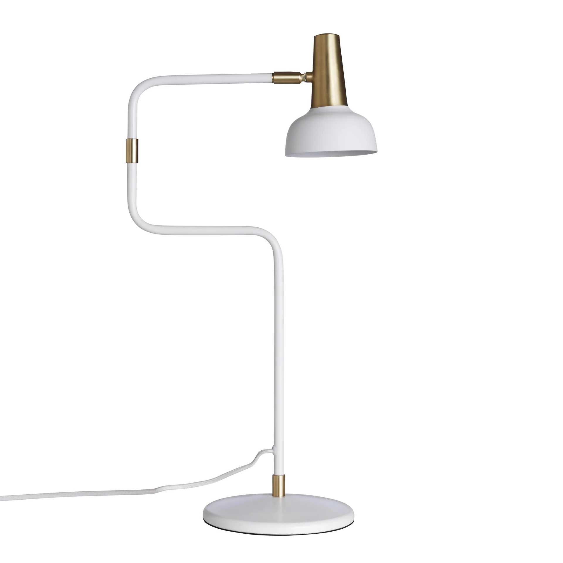 Ray table lamp, white-brass CO Bankeryd