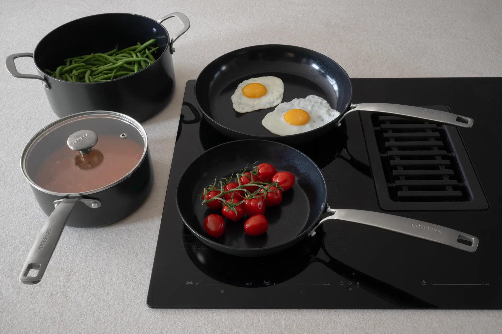 Combekk Element frying pan aluminum black, Ø28 cm Combekk