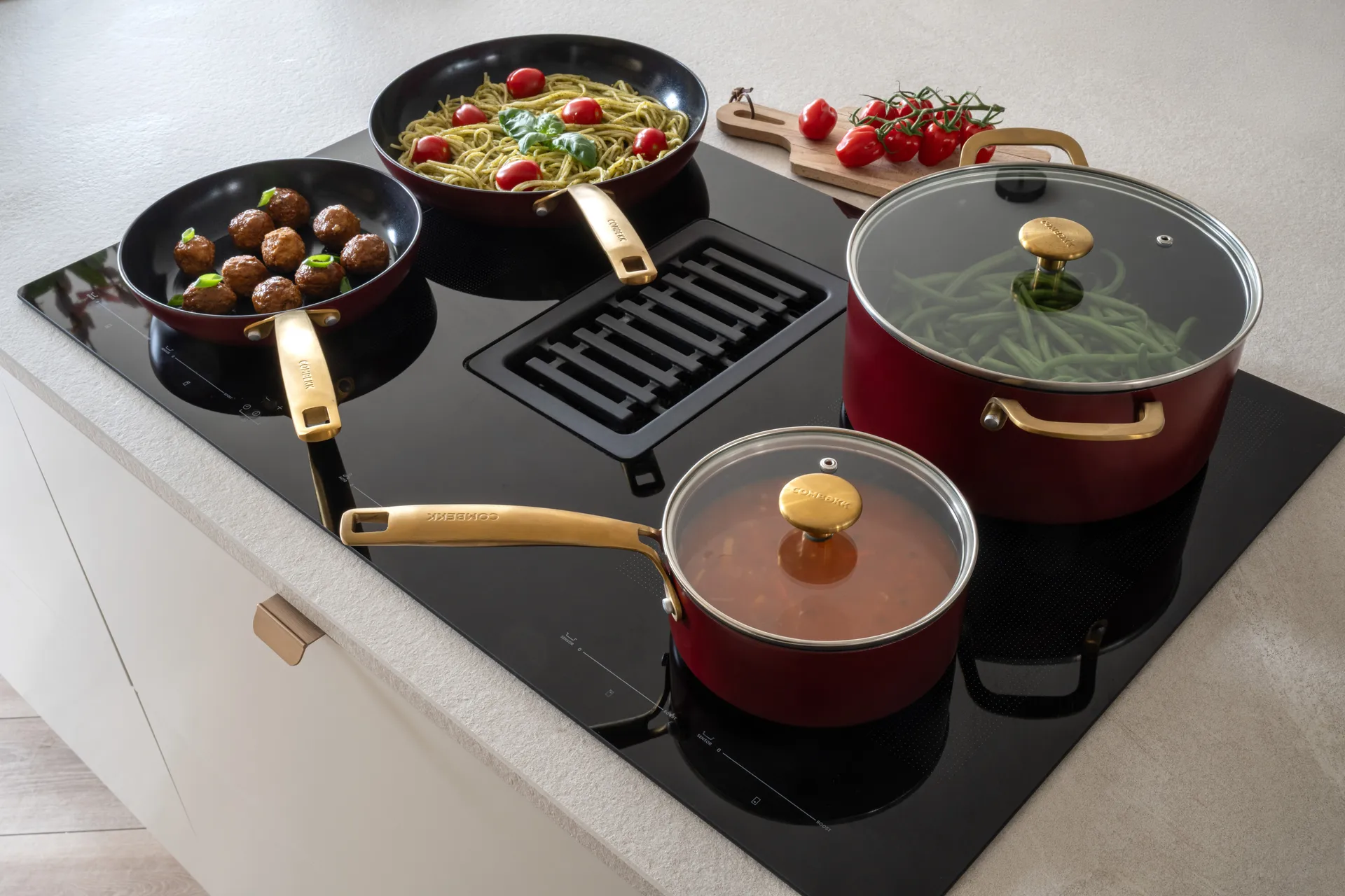 Combekk Element frying pan set, 2-piece, Bordeaux Combekk