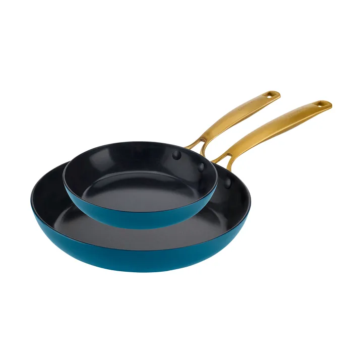 Combekk Element frying pan set, 2-piece - Ocean Blue - Combekk