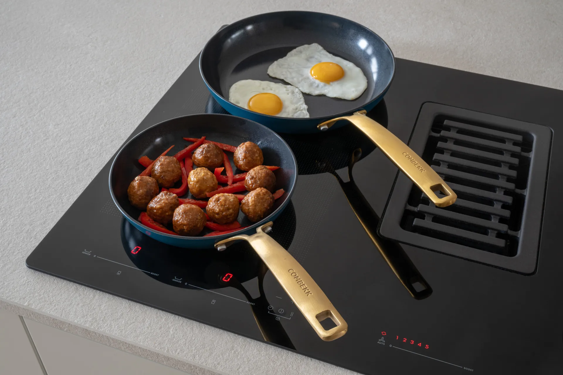 Combekk Element frying pan set, 2-piece, Ocean Blue Combekk