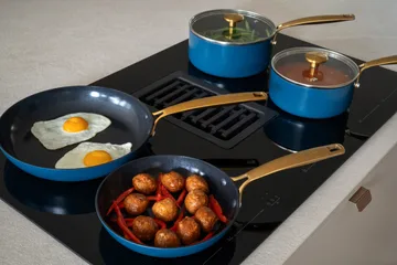Combekk Element frying pan set, 2-piece - Ocean Blue - Combekk