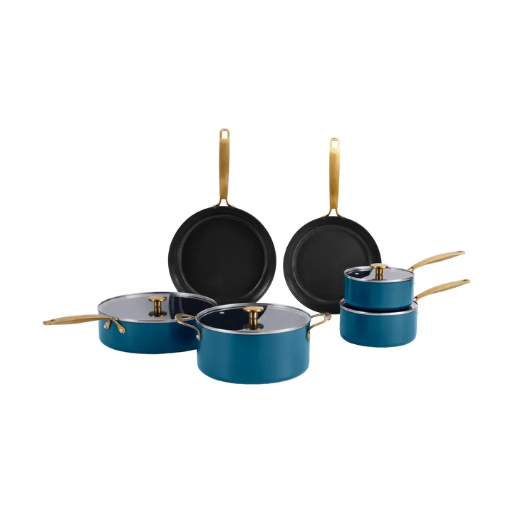 Combekk Element pot and frying pan set, 10-piece - Ocean Blue - Combekk