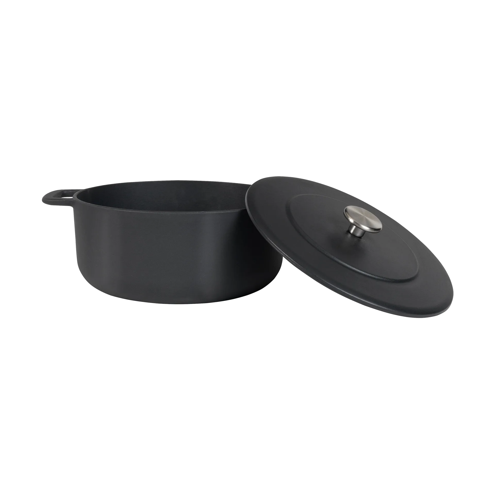 Combekk Enameled cast iron casserole Ø24 cm, Black Combekk