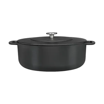 Combekk Enameled cast iron casserole Ø28 cm - Black - Combekk