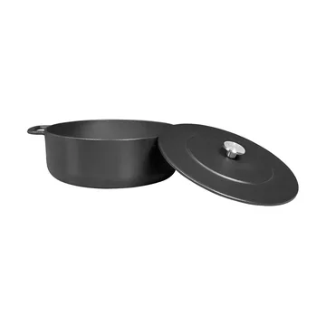 Combekk Enameled cast iron casserole Ø28 cm - Black - Combekk