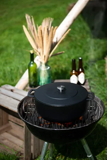 Combekk Enameled cast iron casserole Ø28 cm - Black - Combekk