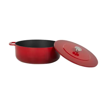 Combekk Enameled cast iron casserole Ø28 cm - Cherry - Combekk
