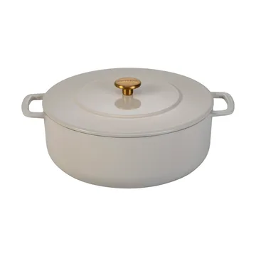 Combekk Enameled cast iron casserole Ø28 cm - Sand-gold knob - Combekk
