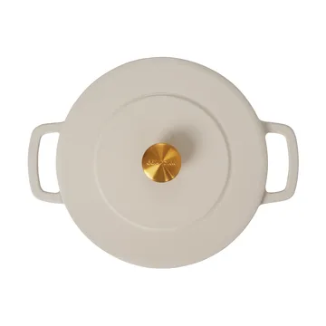 Combekk Enameled cast iron casserole Ø28 cm - Sand-gold knob - Combekk
