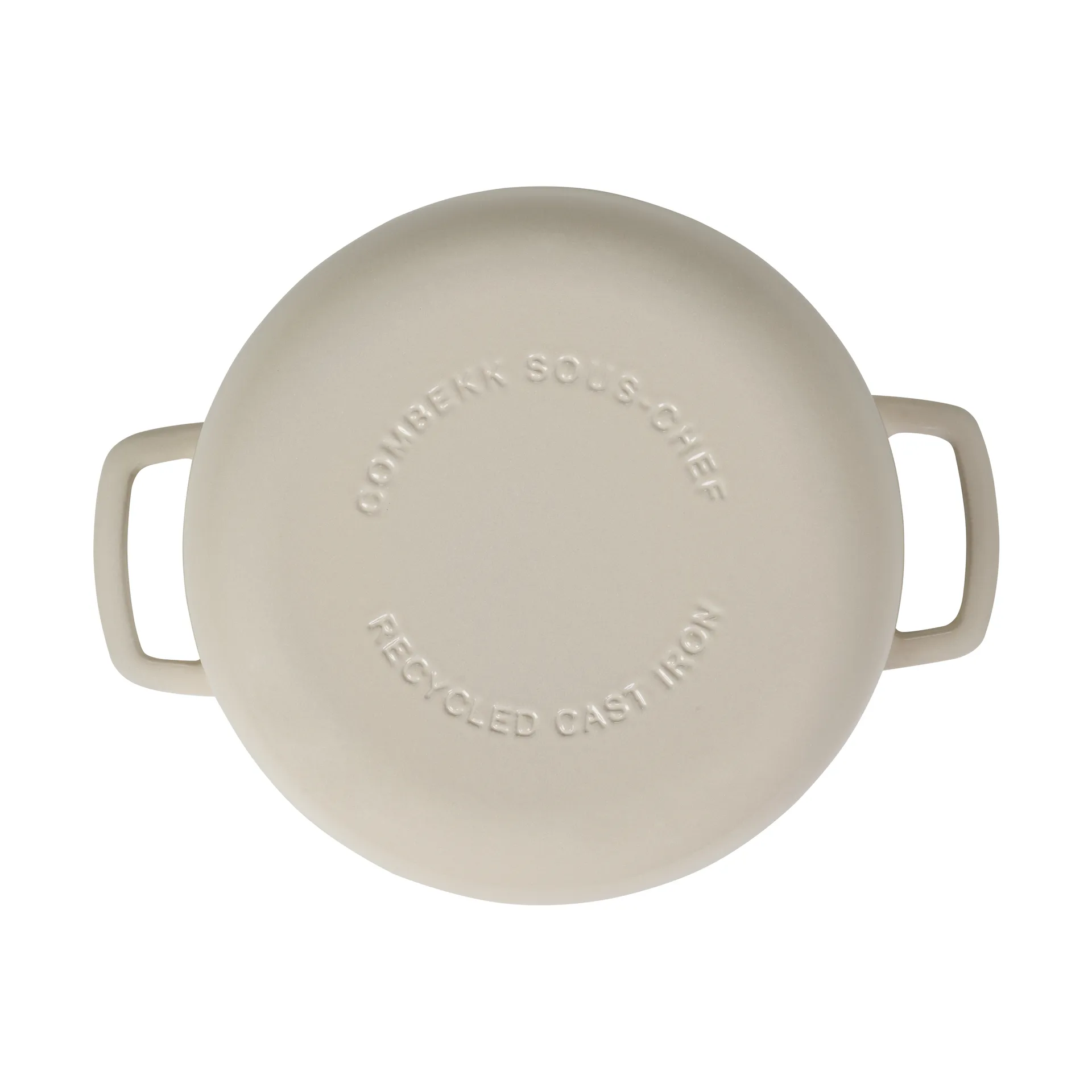 Combekk Enameled cast iron casserole Ø28 cm, Sand-gold knob Combekk