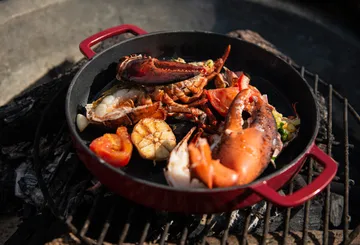 Combekk Enameled cast iron frying pan Ø28 cm - Bordeaux - Combekk