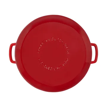 Combekk Enameled cast iron pot Ø32 cm - Cherry-silver knob - Combekk