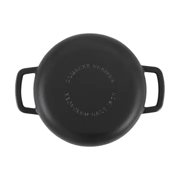 Combekk Enameled cast iron sauté pan Ø28 cm - Black-silver knob - Combekk