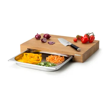 Cutting board oak with 1 tray - 27x39 cm - Continenta