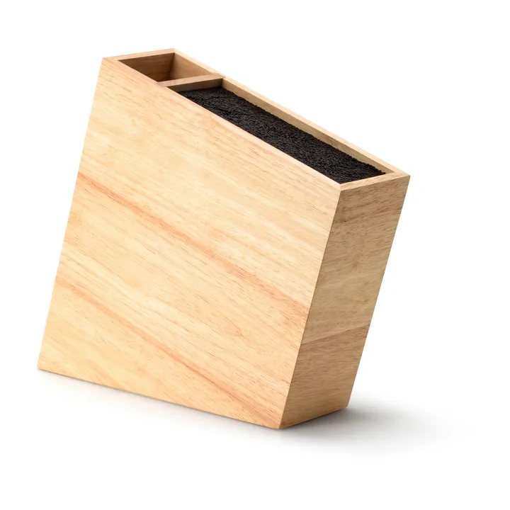 Flexible sloping knife block with extra compartments - Bambu - Continenta