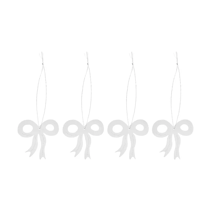 Christmas deco rosette 6 cm - Stainless steel - Cooee Design