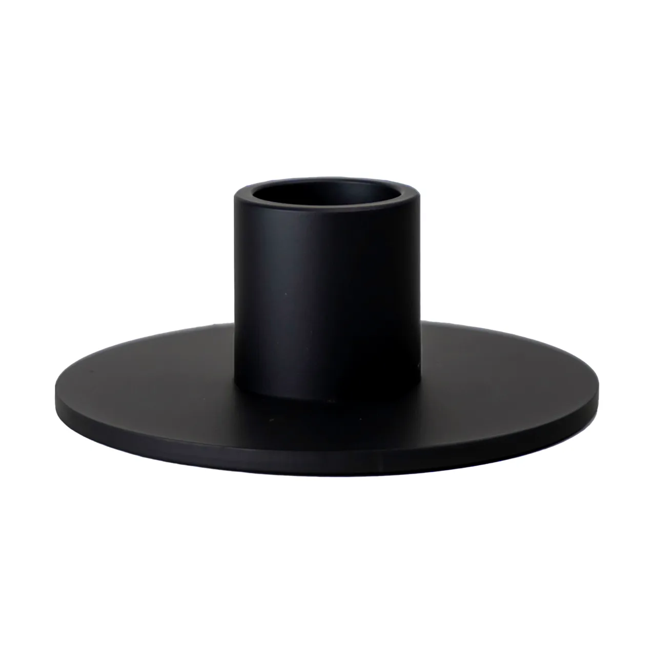 Cooee candle holder low 3 cm, Black Cooee Design