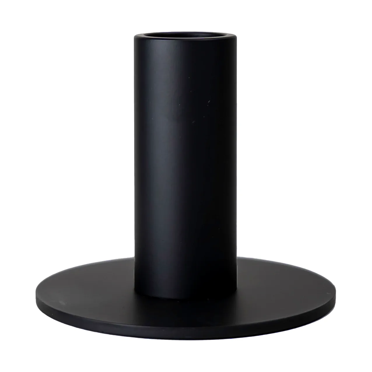 Cooee candle holder low 7 cm, Black Cooee Design