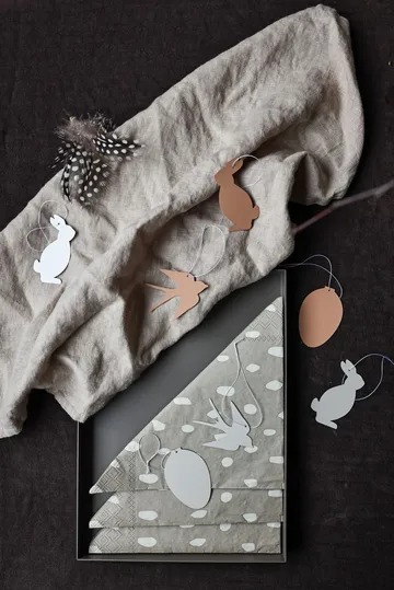Easter Deco eggEaster decoration 4-pack - Cafe au lait - Cooee Design