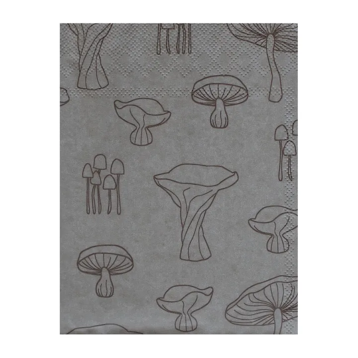 Fungi napkin 33x33 cm 20-pack - Sand-hazelnut - Cooee Design