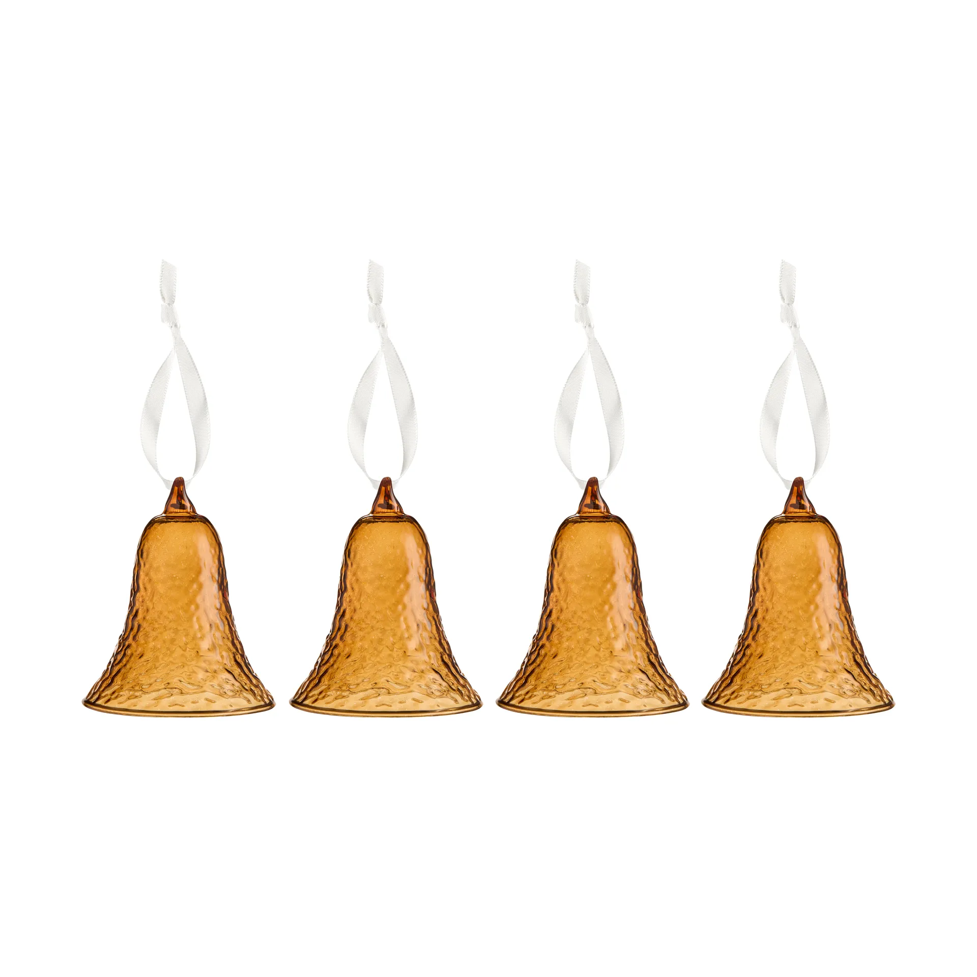 Gry bell clock 8 cm 4-pack, Cognac Cooee Design