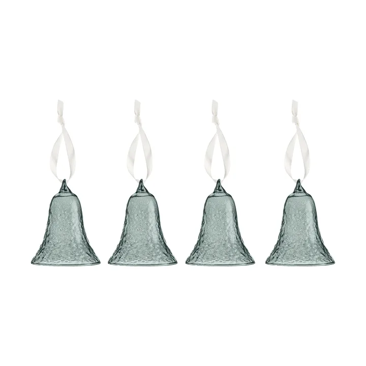 Gry bell clock 8 cm 4-pack - Smoke - Cooee Design