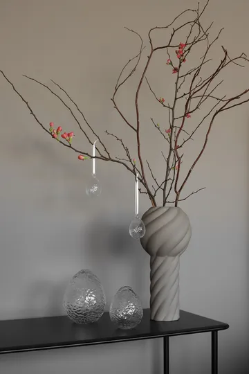 Gry standing egg 16 cm - Clear - Cooee Design