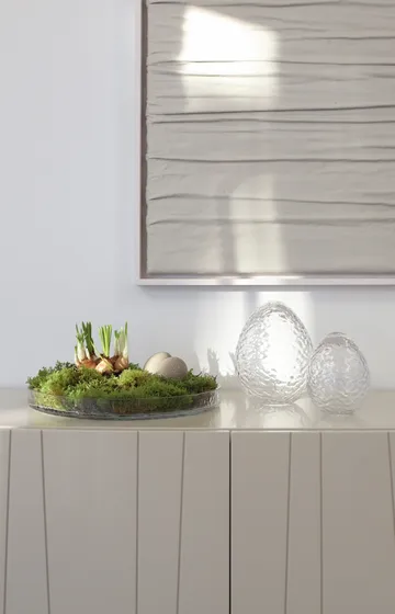 Gry standing egg 16 cm - Clear - Cooee Design