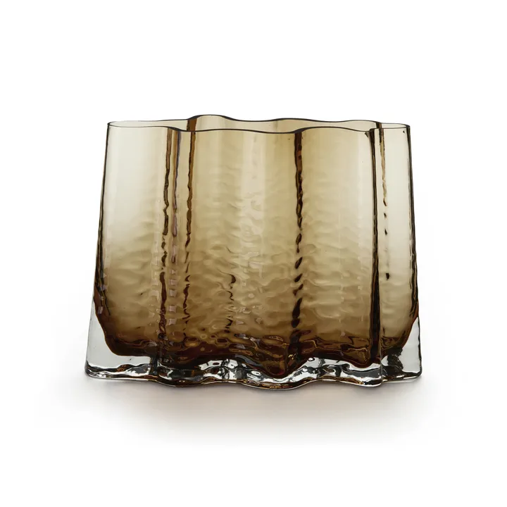 Gry wide vase 24 cm - Cognac - Cooee Design