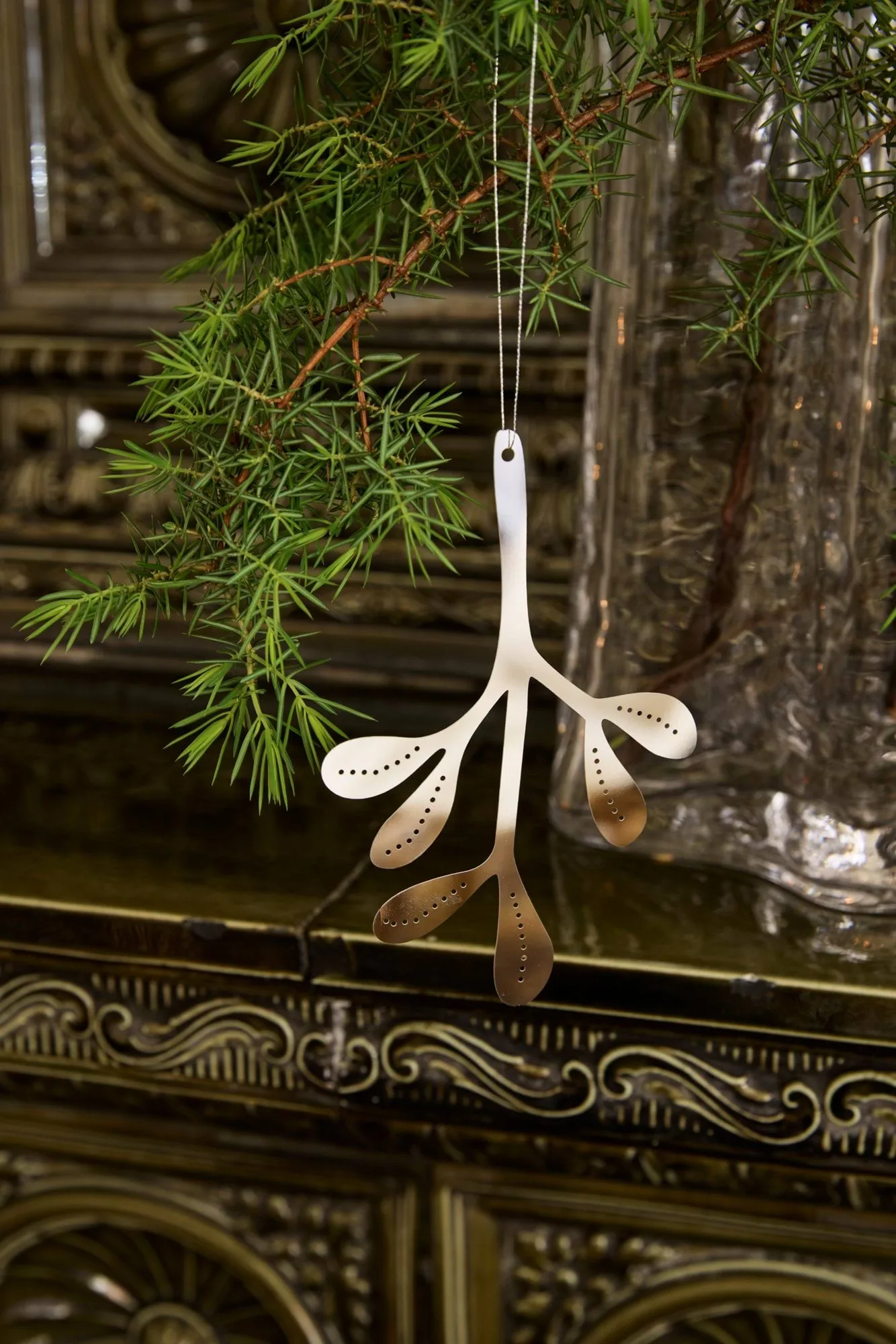 Mistletoe hanging decoration 2-pack, Stainless steel, 12 cm Cooee Design