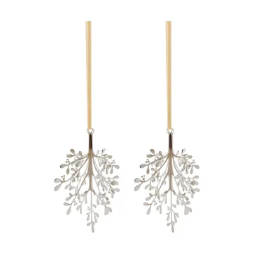 Mistletoe hanging decoration 2-pack - Stainless steel, 20 cm - Cooee Design