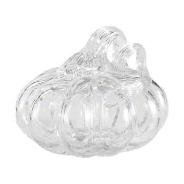Pumpkin decoration 8 cm - Clear - Cooee Design