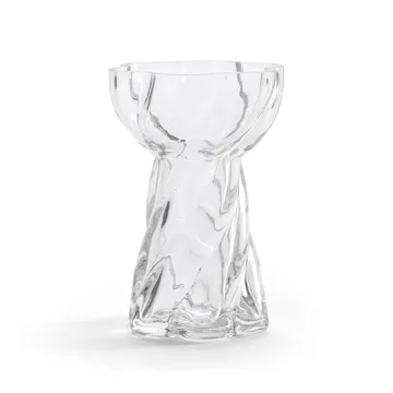 Twist bulb vase 12.8 cm - Clear - Cooee Design