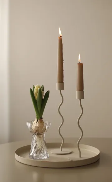 Twist bulb vase 12.8 cm - Clear - Cooee Design