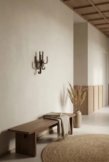 Woody hook Three - Dark stained oak - Cooee Design