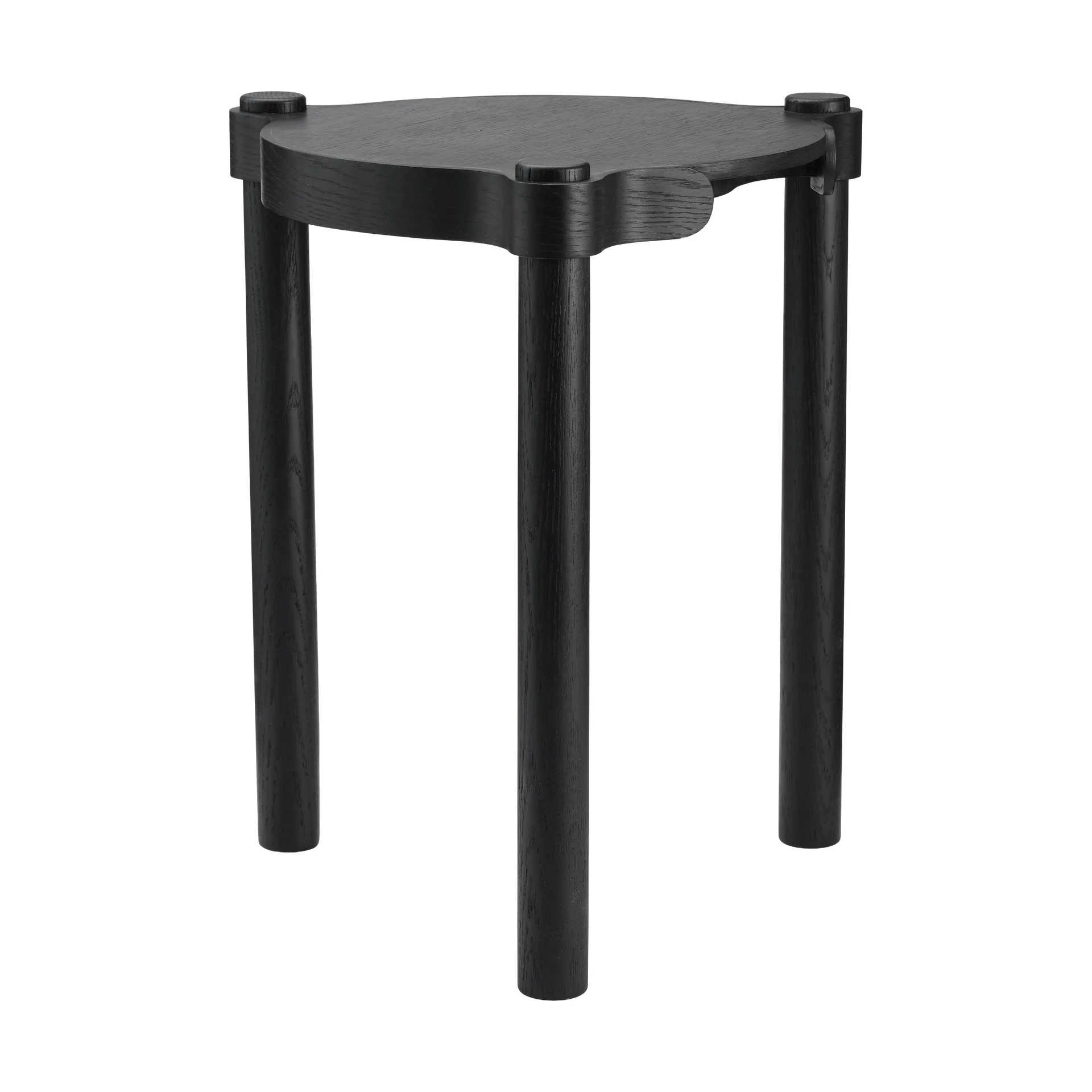 Woody stool, Black stained oak Cooee Design