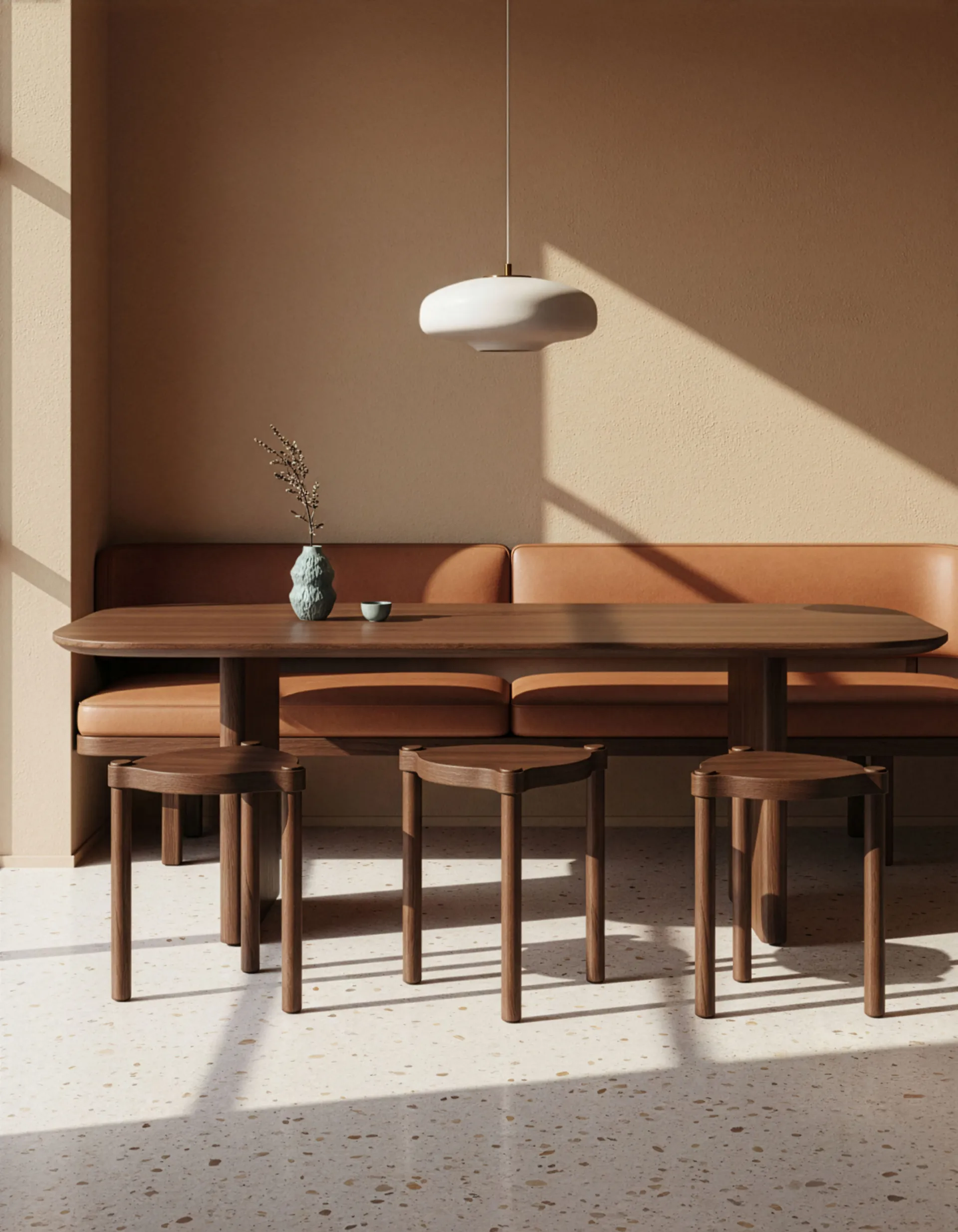 Woody stool, Dark oak Cooee Design
