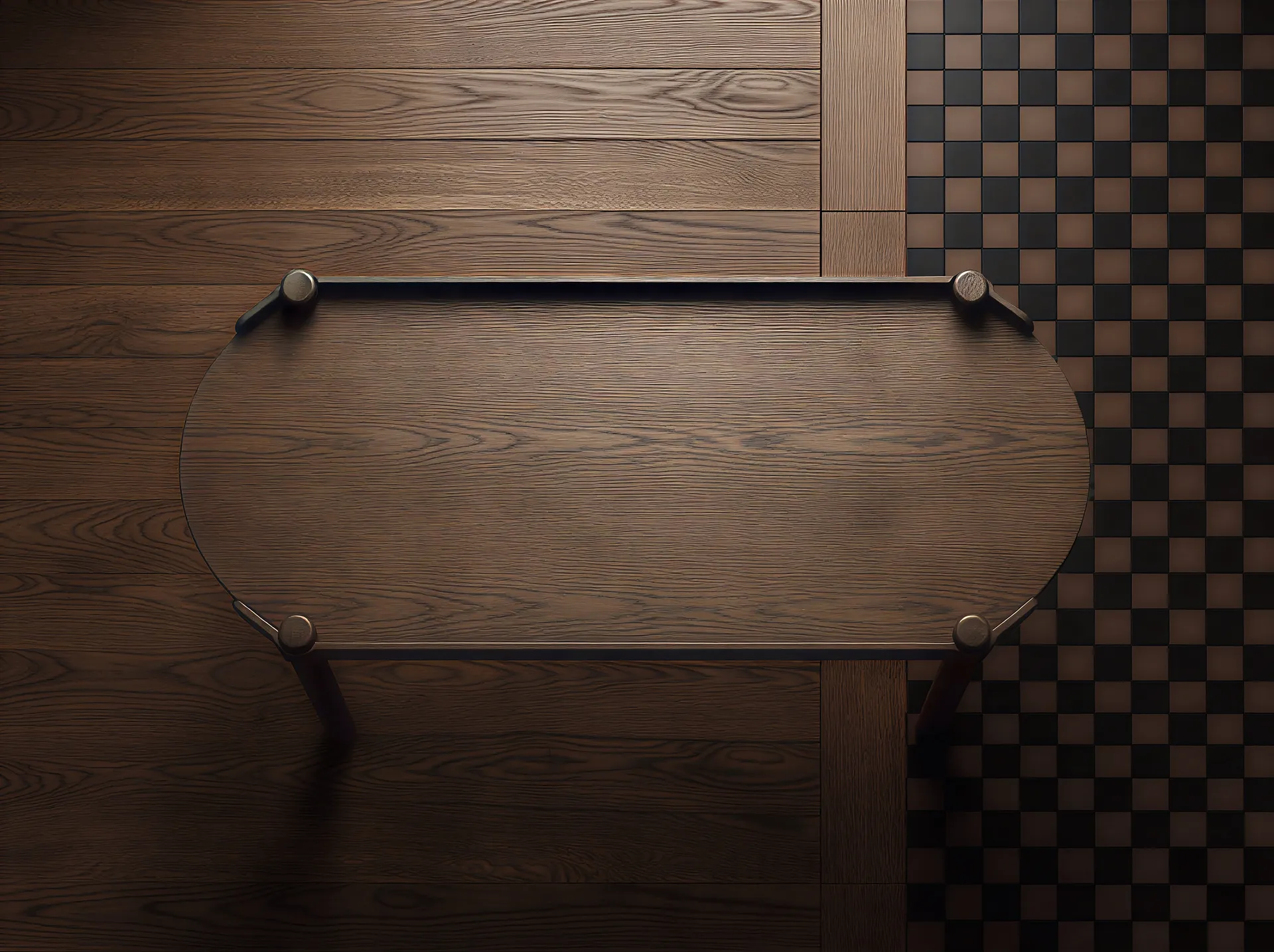 Woody table 50x105 cm, Dark stained oak Cooee Design