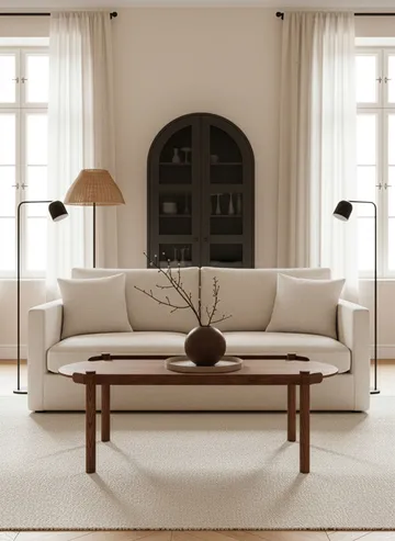Woody table 50x105 cm - Dark stained oak - Cooee Design