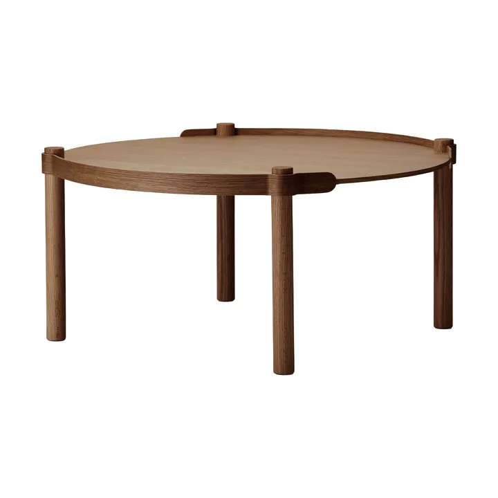 Woody table Ø80 cm - Dark stained oak - Cooee Design