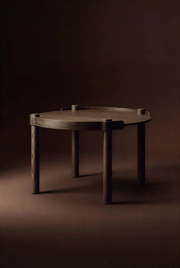 Woody table Ø80 cm - Dark stained oak - Cooee Design